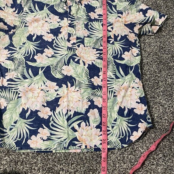 Chubbies Floral Hawaiian Shirt Tropical Palm Tree Print Button Up Small - Picture 3 of 3